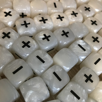 Dés Fate - Fudge - Blanc - Noir - Des en Folie
