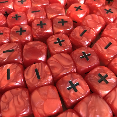 Dés Fate - Fudge - Rouge - Noir - Des en Folie