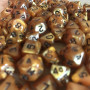 Mini Dice - Set 7 dés -  Cuivre - Noir - MG