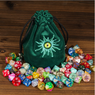Sac à dés Flanelle - Oeil du démon - Udixi