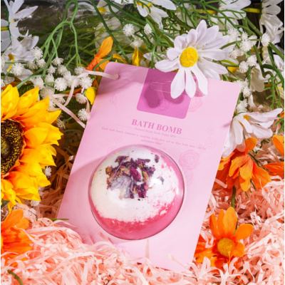 Bombe de bain avec set 7 dés surprise - Rose - Udixi
