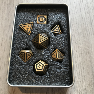Border Metal Set  - Enamel - Bronze -  CNC