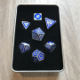 Border Metal Set  - Enamel - Bleu argenté -  CNC