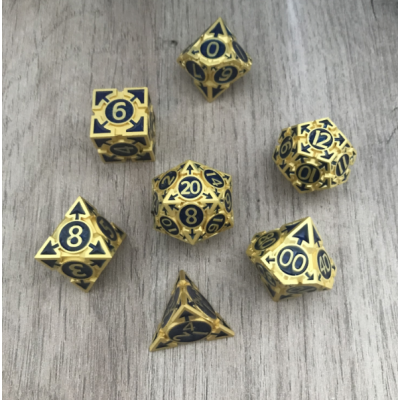 Metal Set  - Triangle Arrow - Saphir Doré -  CNC