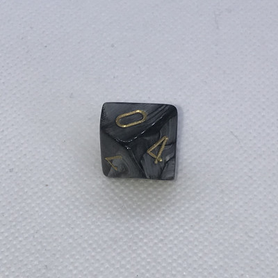 Dés Signature - Lustrous - Noir - Doré - Chessex