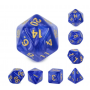 Pearl - D10 unité - Bleu  - Doré - HD