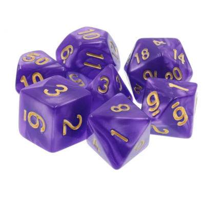 Pearl - D10 unité - Pourpre - Doré - HD
