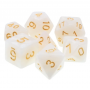Pearl - Set 10D6 +2 offerts  - Blanc - Doré  - HD