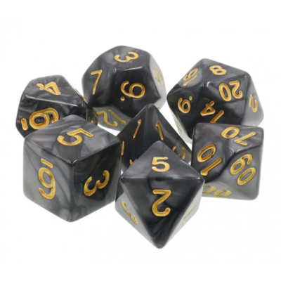 Pearl - Set 10D6 + 2 offerts  - Noir - Doré  - HD